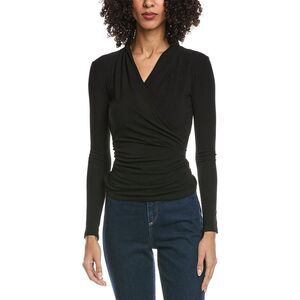 Madison Miles Womens Knit Top, Black